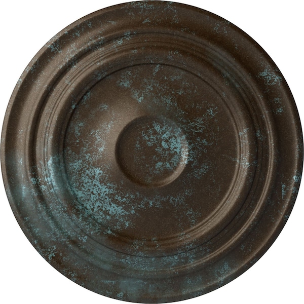 Ekena Millwork Giana Ceiling Medallion (Fits Canopies up to 7 7/8"), 32 5/8"OD x 1 1/2"P, Bronze Blue Patina CM32GIBBS - main